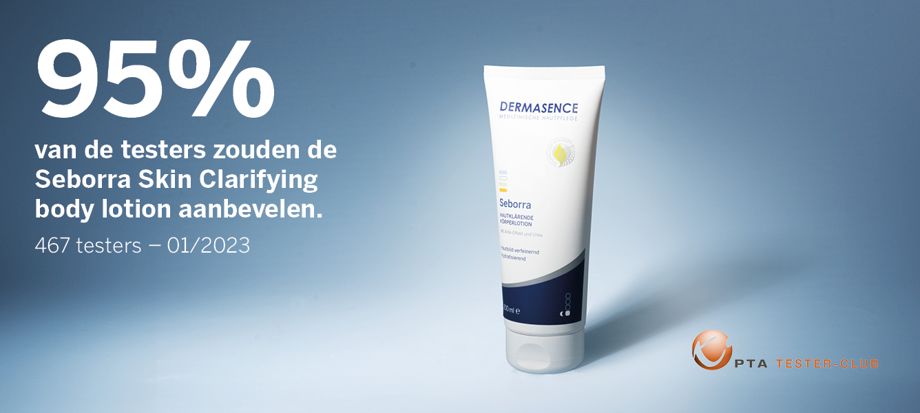 95% van de testers zouden de Seborra Skin clarifying body lotion aanbevelen.