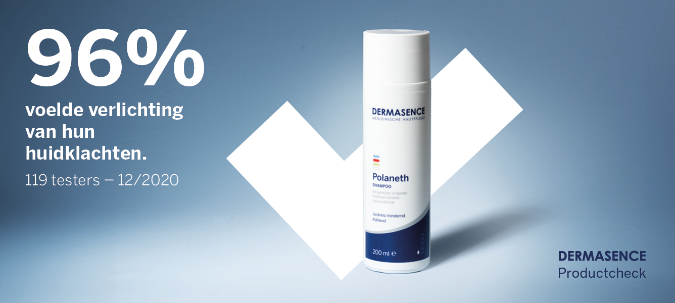 96% voelde verlichting van hun huidklachten