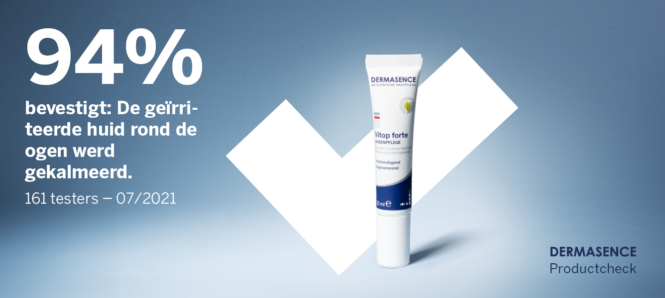 94% bevestigt: de geïrriteerd huid rondom de ogen werd gekalmeerd
