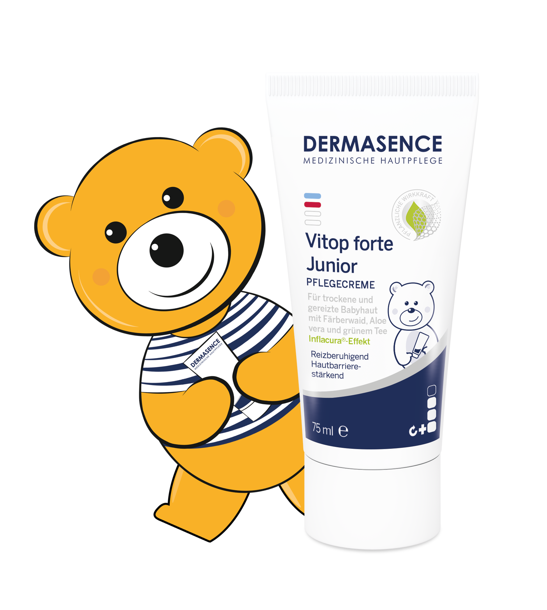 Produktbillede DERMASENCE Vitop forte Junior med Topi-bamse