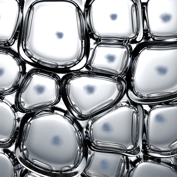 abstracte weergave van glycolzuur