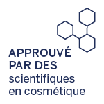 Approuvé par des scientifiques en cosmétique