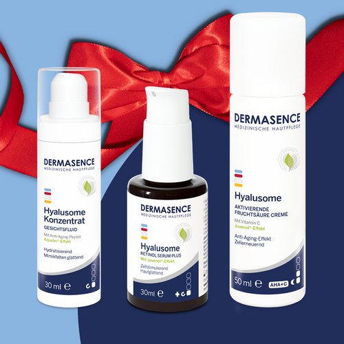 [Translate to Niederländisch:] Drei DERMASENCE Weihnachtsgeschenke für Freundinnen