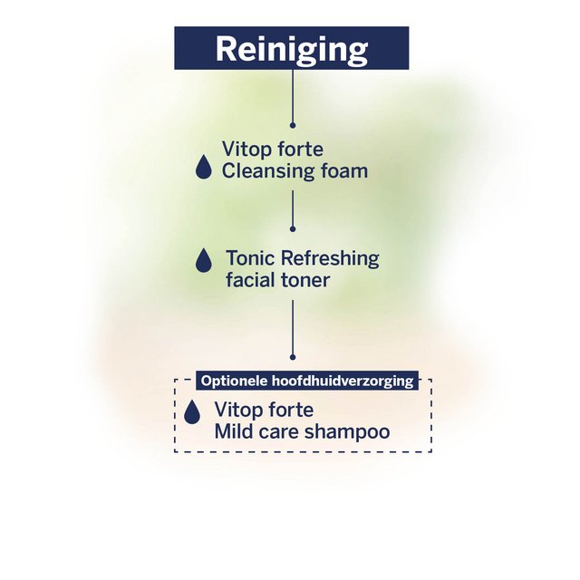 Vitop forte verzorgingsroutine voor de reiniging