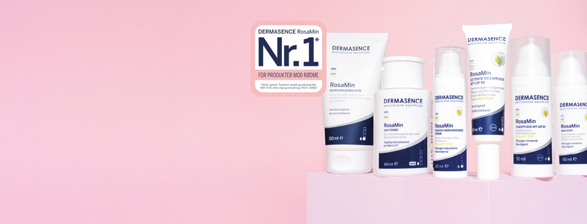 Dermasence RosaMin-serien