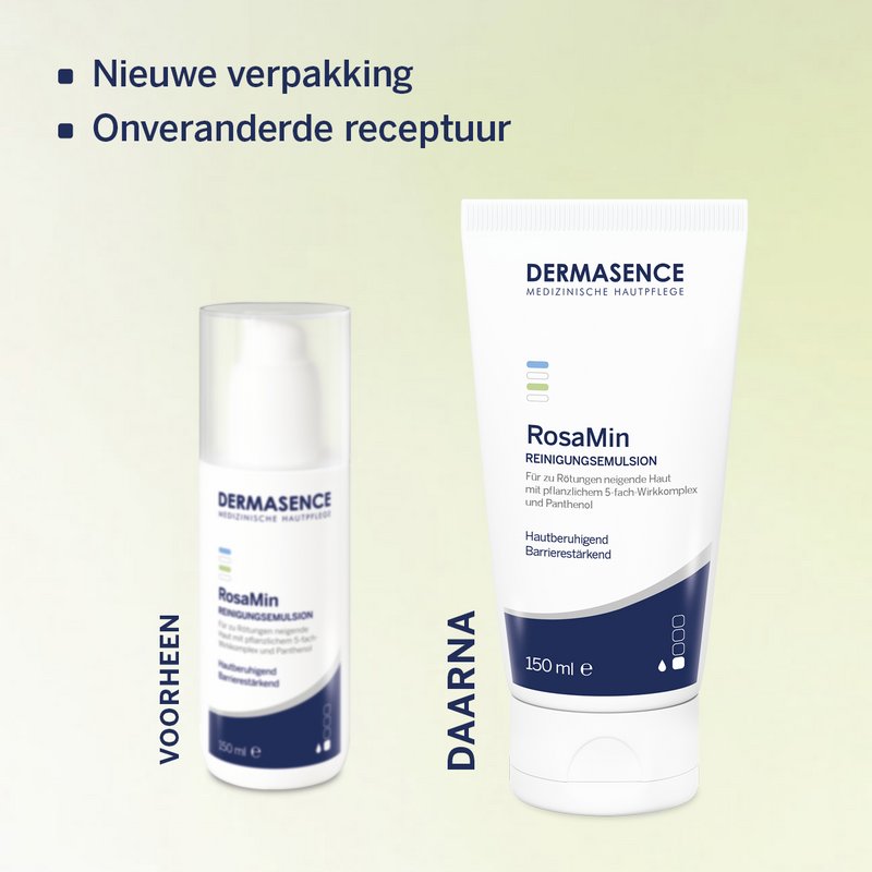 Vergelijking van verpakkingen (nieuw en oud)