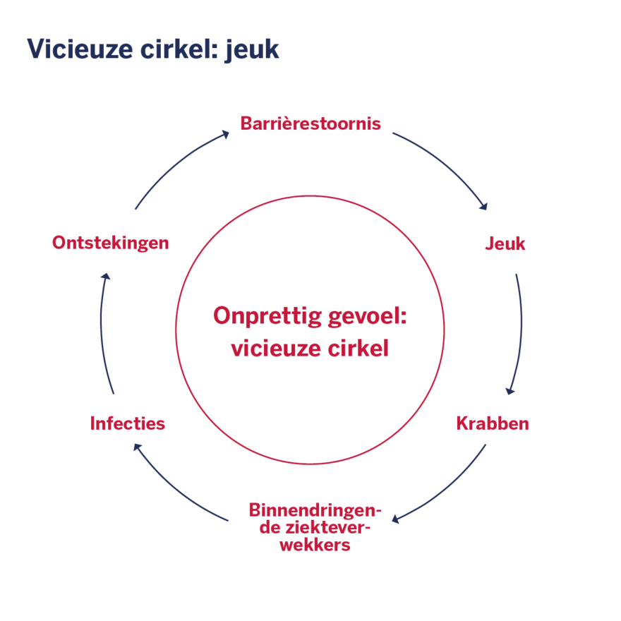 Vicieuze cirkel van jeuk 
