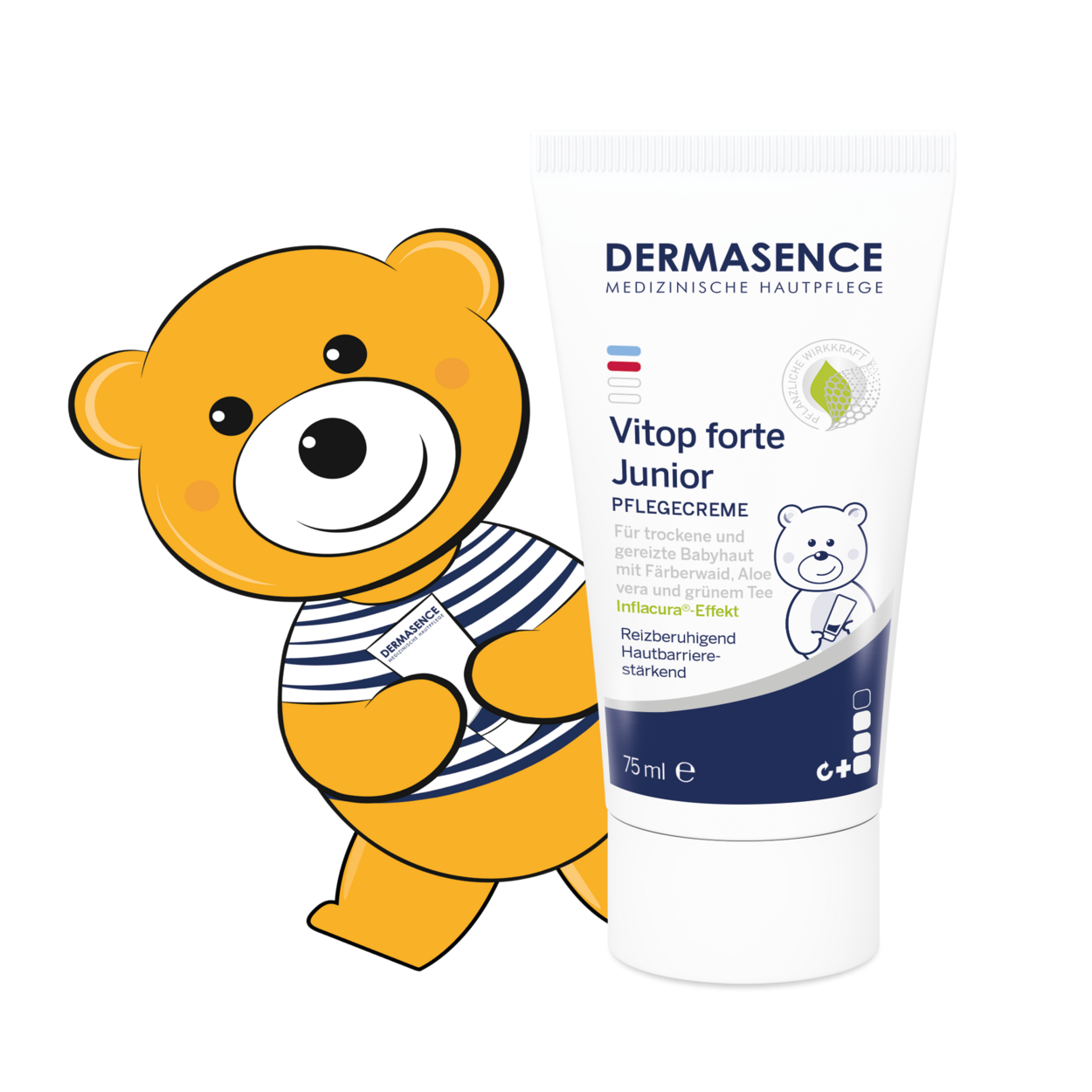 Productafbeelding DERMASENCE Vitop forte Junior met Topi beertje