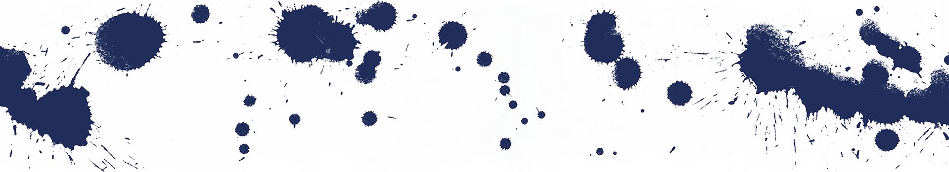 Macchie di colore blu su sfondo bianco