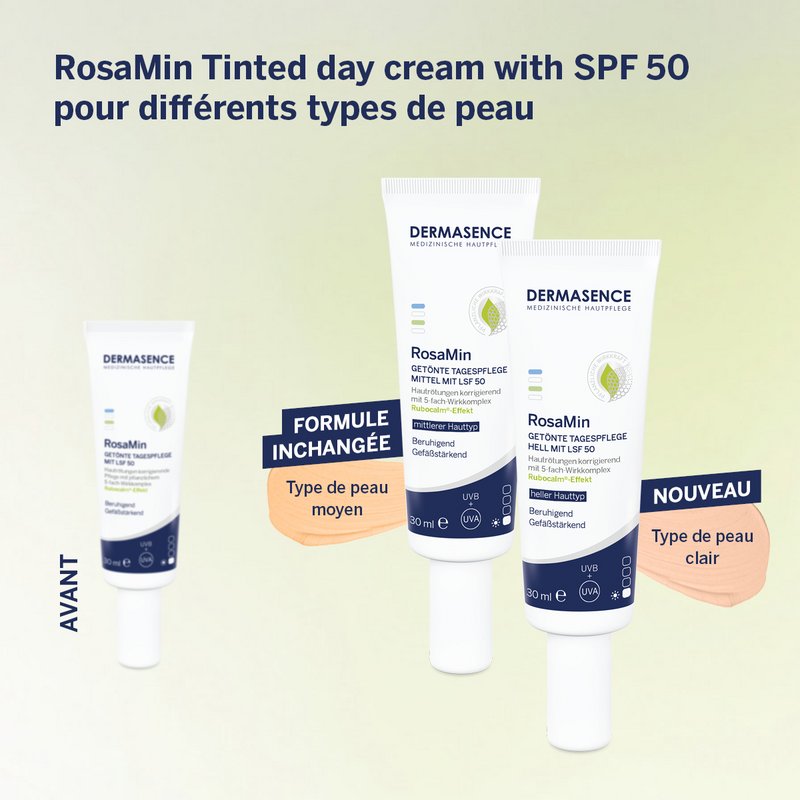 Comparaison des emballages (ancien et nouveau)