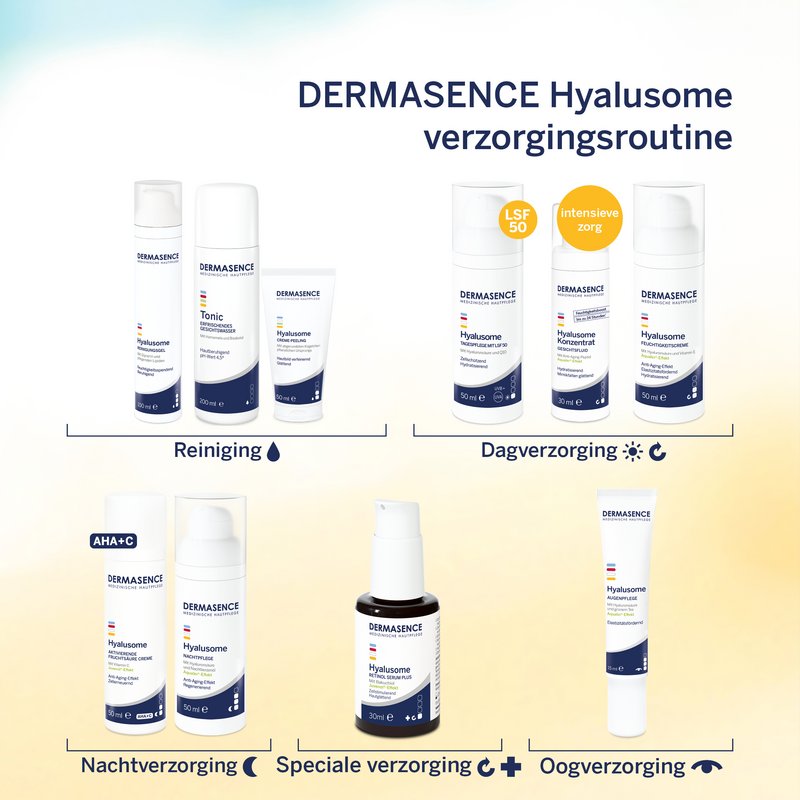 Hyalusome-Verzorgingsroutine