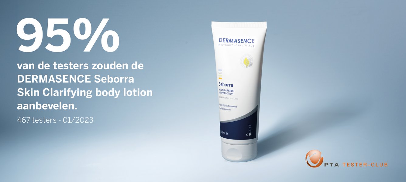 95% van de testers zouden de Seborra Skin clarifying body lotion aanbevelen.