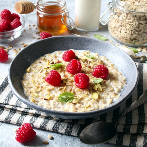 Porridge met frambozen