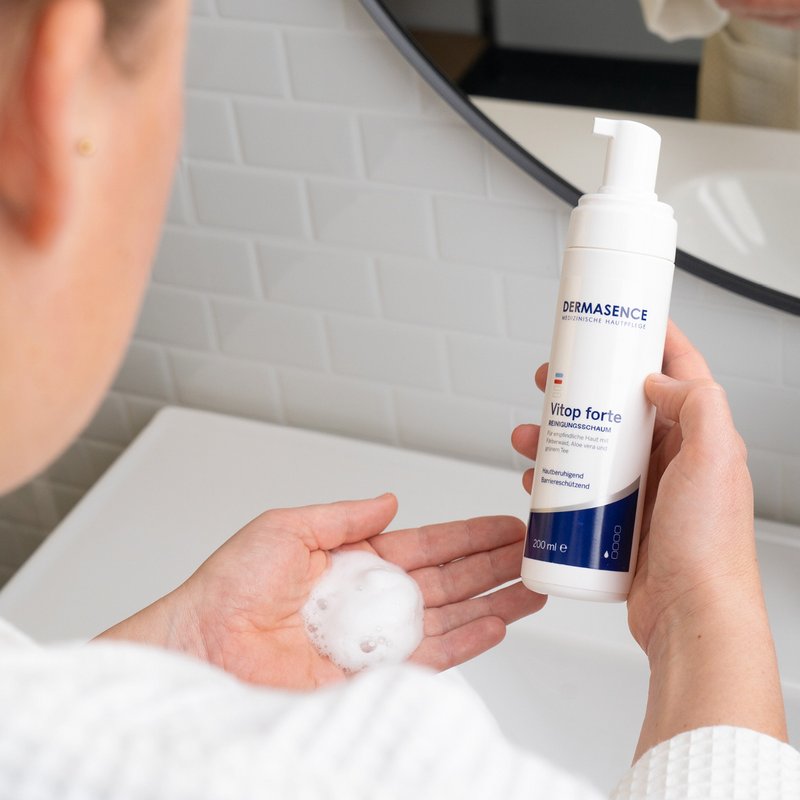 Photo of hands showing the texture of the product.