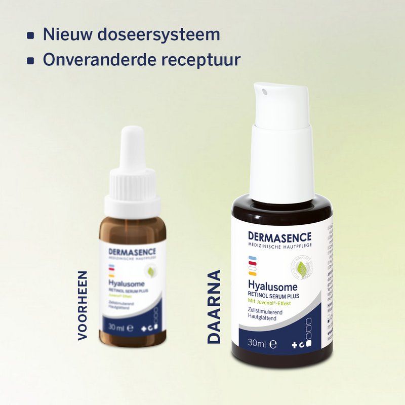 Vergelijking van verpakkingen (nieuw en oud)