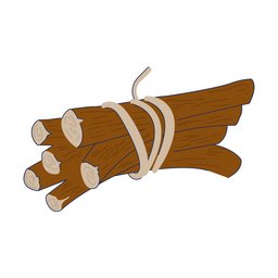 Illustration af en lakridsrod